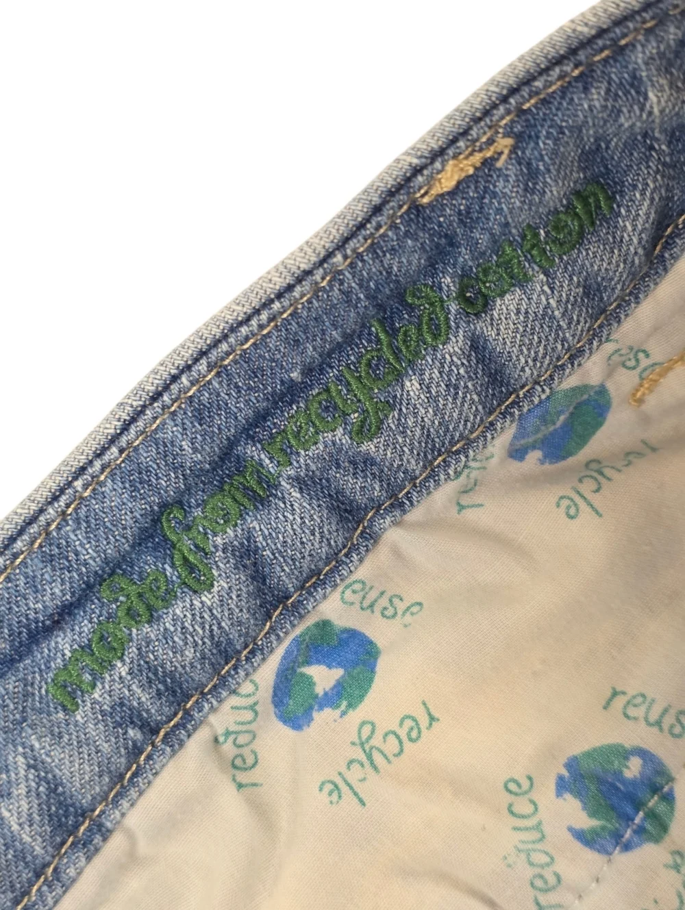 Vintage Y2K Low Rise Denim Micro Mini Skirt Medium Wash Stretch Size 9 Cotton